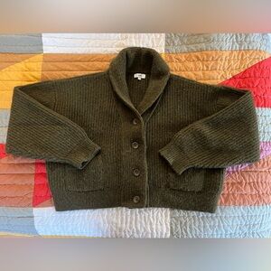 Ozma alpaca cardigan sweater in green sz M